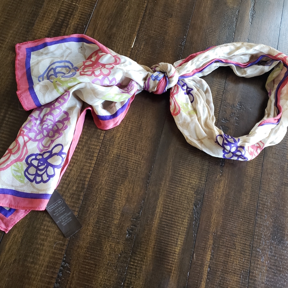 Coach Silk Scarf